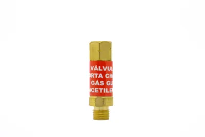 Válvula corta llama de gas para soplete